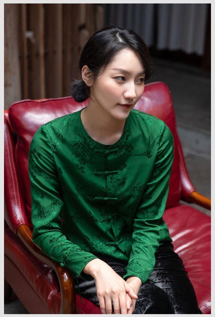 

Ethnic Clothing Chinese Qipao Tops Women Camisa China Cheongsam Shirt Traditional Oriental Female TopsEthnic