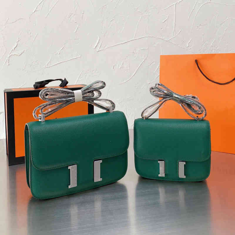 

Designer Handbags Herme Bags 2022 Crossbody Flap Women Quality Cowhide Leather Shoulder Kangkang Ladies Messenger Pouch High Gold