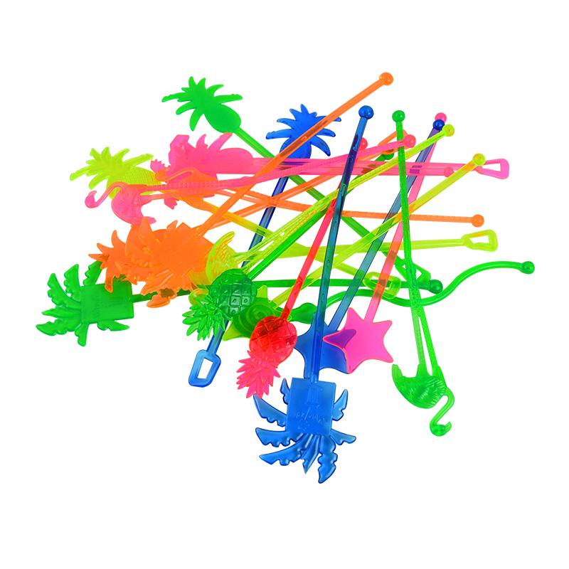 

Party Decoration 10pcs Pineapple Flamingo Cocktail Swizzle Sticks Stirrer Hawaii Cactus Drink/wine For Bar Wedding Decor Supplies