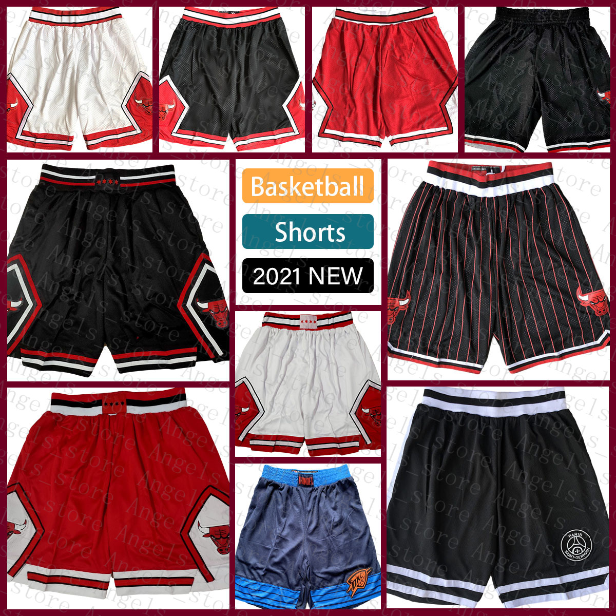 

Chicago''Bulls''Men Basketball Shorts 2022 New 04