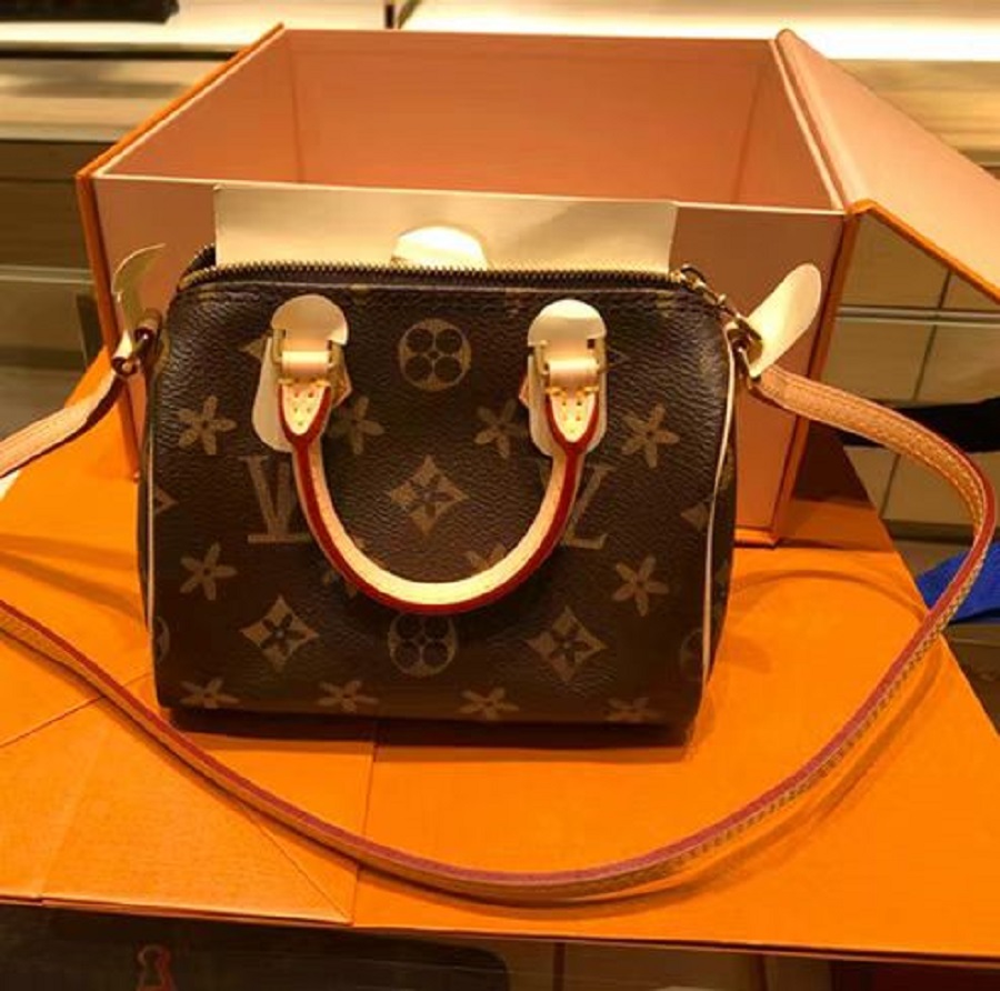 

Women messenger Fashion bags Handbag Handbags famous Brown Shoulder Lady Key lock Totes Duffel Bags SIZE 35CM #0118, Brown grid