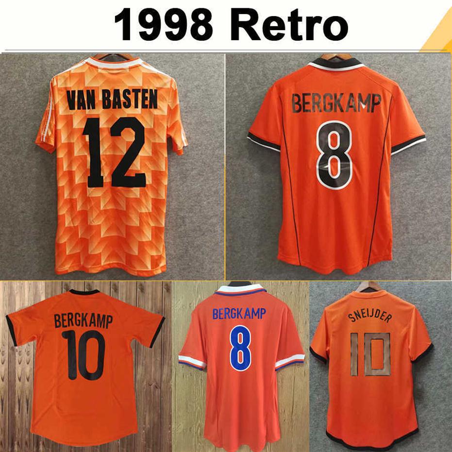 

1988 #12 VAN BASTEN #10 GULLIT #17 RIJKAARD Mens Soccer Jerseys 1998 Netherlands #8 BERGKAMP Football Shirts 1995 1991 1988 BERGKA281B, Fg2341 2010 home