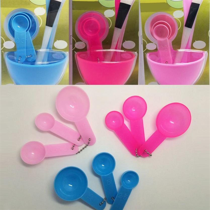 

Whole- Make Up 6in1 Beauty DIY Facial Mask Bowl Set Comestic Brush Spoon Stick Tool Kit QF314g