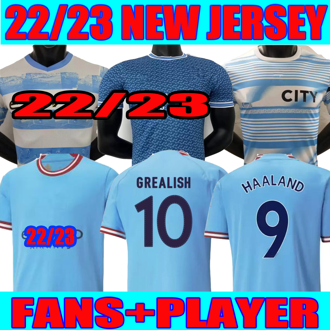 

Player 2022 2023 DE BRUYNE 93 20 Anniversary HAALAND Soccer Jerseys FODEN GREALISH MAHREZ MANs cities football shirt BERNARDO STERLING 22 23 Man kits Kids set, 2022 player version