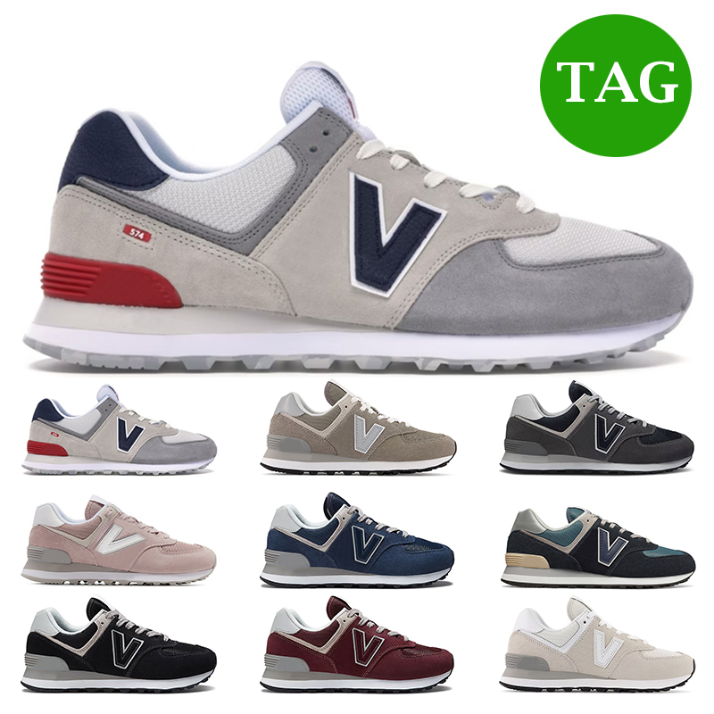 

designer Luxurys 574 Casual shoes for men womens black cloud white Marbled Street Grey Burgundy mens sports sneakers trainers fashion outdoor