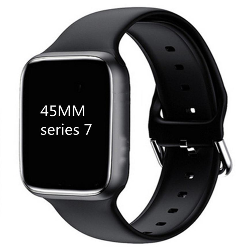 

Smart Watch 45mm Series 7 1.81mm with Bluetooth Call Waterproof man woman Watches Heart Rate Monitor PK IWO 16 Pro HW22 Fitness Tr2503