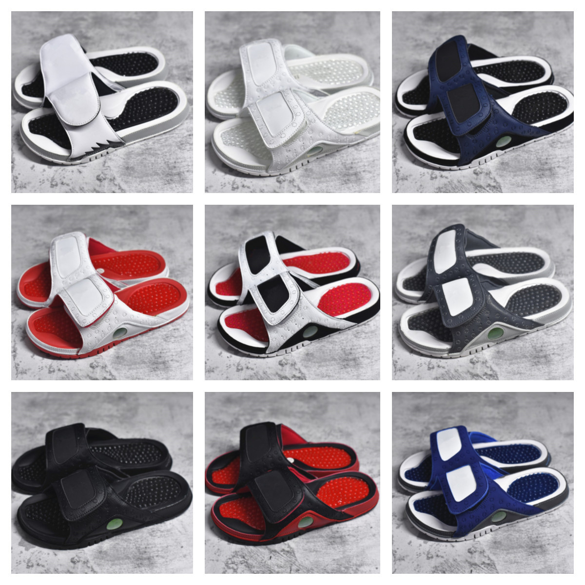 

Jumpman 13 Hydro V Retro Slippers Women Men 13s Chicago Gym Red Black Slides Slipper Summer Beach Casual Fashion sports outdoor, Oqjtx11