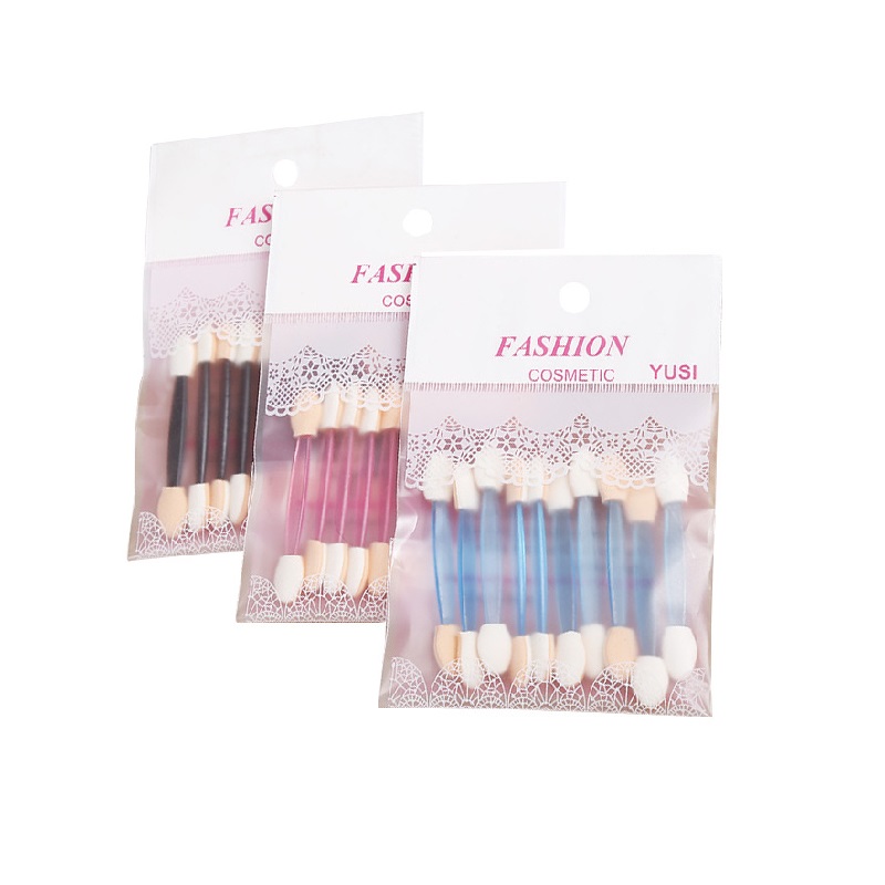 

Individual Packing Disposable Brush Double-end Eye shadow Applicator Eyeshadow Stick Eyeliner Brushes Sponge Tool Nail Mirror Powder Brush