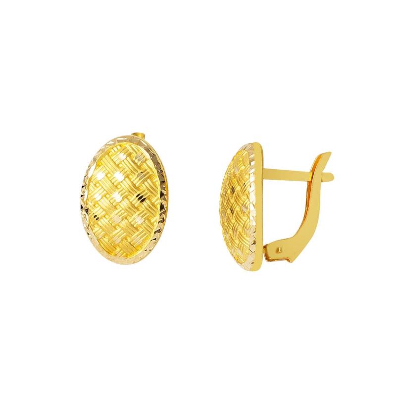 

Clip-on & Screw Back Basket 22 Carat Gold Earrings