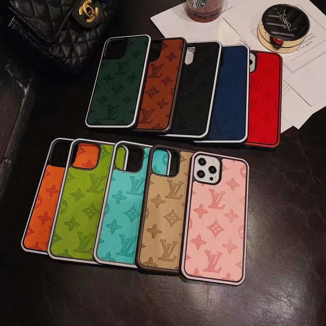 

LV Louis Vuitton Large Embossed Fashion Cases for iPhone 13 Pro max 12 11 X XR XS XSMAX Designer Leather Case with Case, 6#