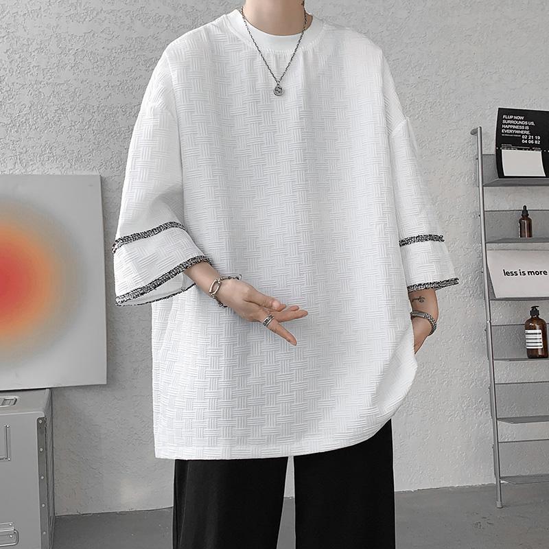 

Men' T-Shirts Men Short Sleeve T Shirt Oversized Summer Fashion Japanese Casual Streetwear Top TeesMen, White