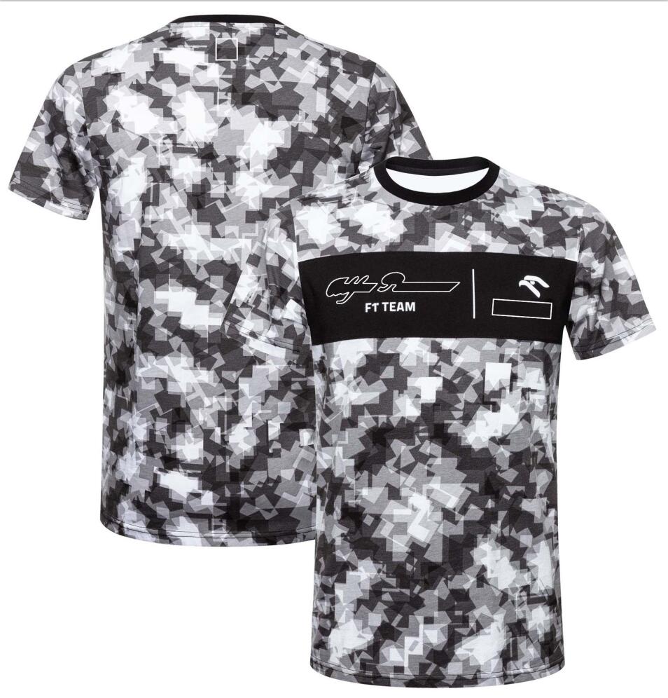 

F1 Formula One racing suit team fans T-shirt men's short-sleeved car overalls custom plus size