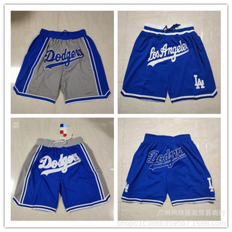 

Dodgers embroidered pocket pants American basketball zipper
