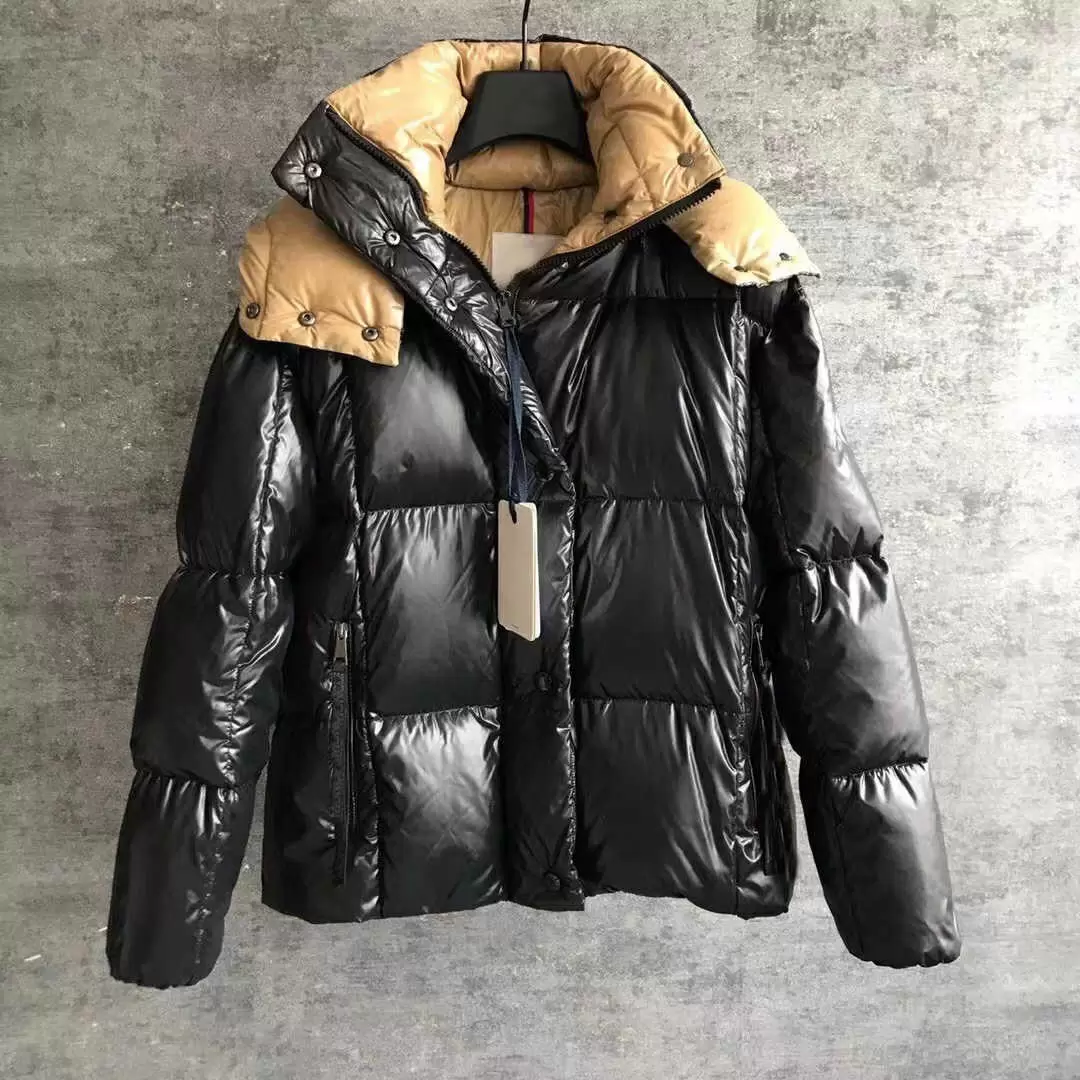 

women down designer jackets Parana series puffer jacket classic style simple lapel detachable hat, Extra shipping