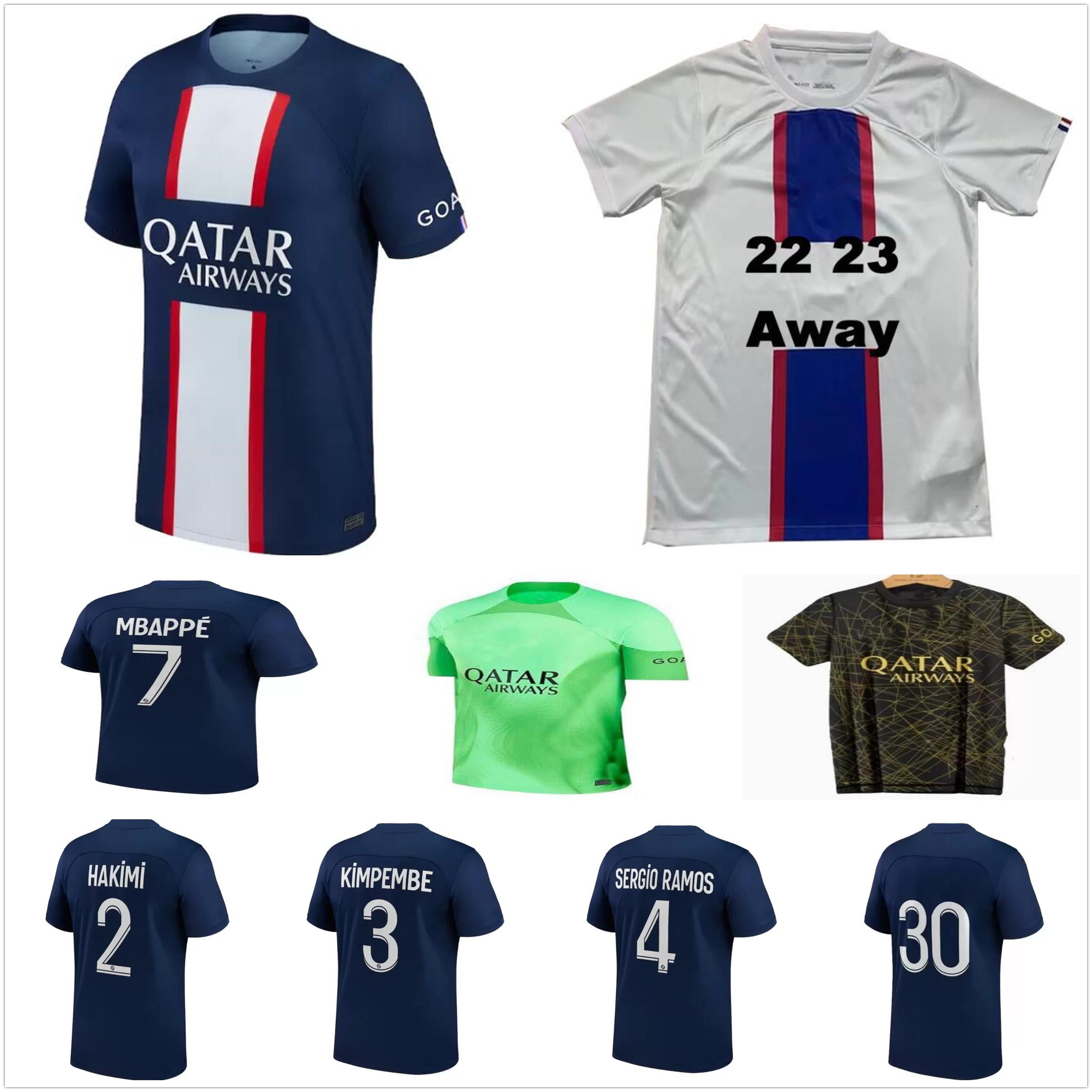 

2022 2023 MBAPPE soccer jerseys home away 3rd 4th SERGIO RAMOS 22 23 Maillots de football shirt PSGS DONNARUMMA VERRATTI HAKIMI KIMPEMBE men Women kids kit uniforms, As picture men size s-xxl