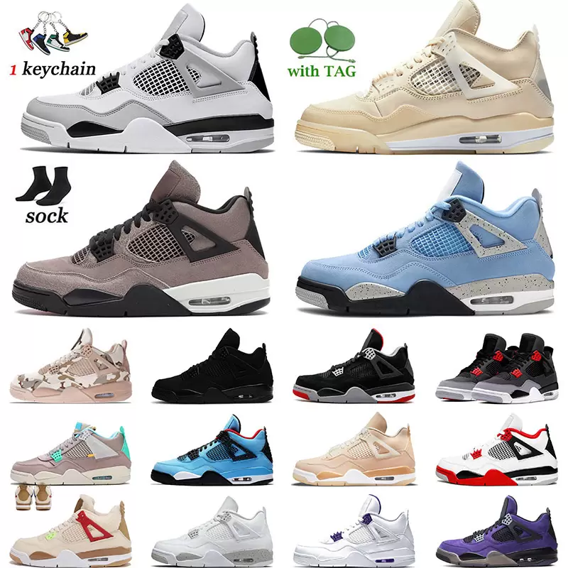 2022 Jumpman 4 4s Chaussures de basket-ball pour hommes Femmes Baskets extérieures Casual Chaussures de course confortables Militaire Noir Infrar