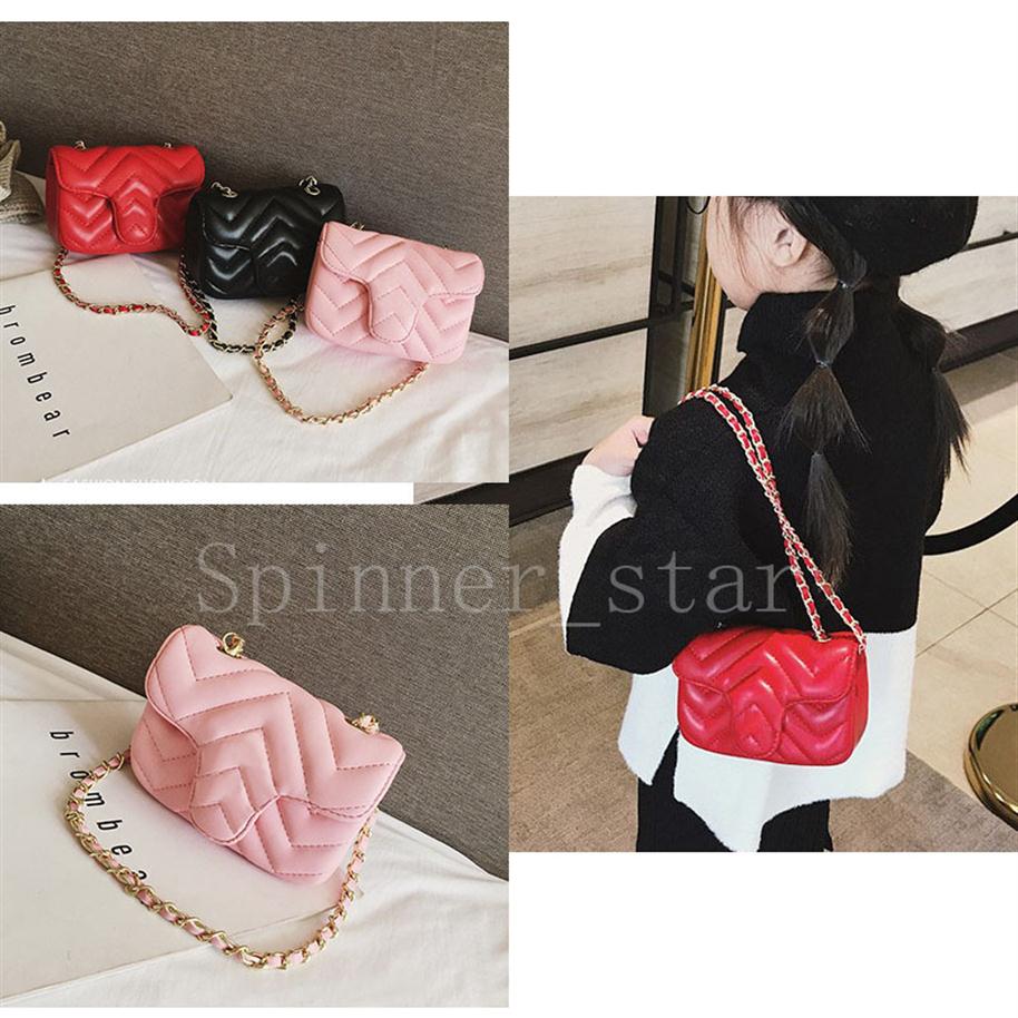 

Little Girl Purse PU Chain Shoulder Package Printed Exquisite Practical Outdoor Fashion Bags Holiday Gift284D