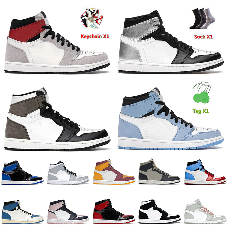 

Designer Mens Basketball Jumpman Shoes 1 1s Smoke Grey University Blue Twist Black White Court Purple Rebellionaire Jorda Jorden Outdoor Sneakers, C2 bordeaux 40-47
