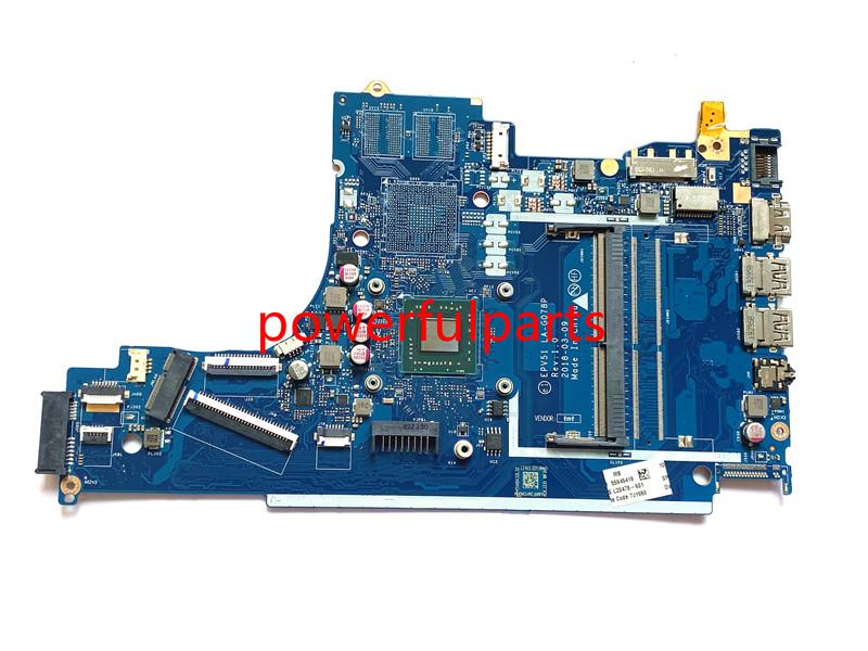 

Motherboards 100% Working For 15T-DB 15-DB Motherboard With A6 Cpu EPV51 LA-G078P L20478-601 Good