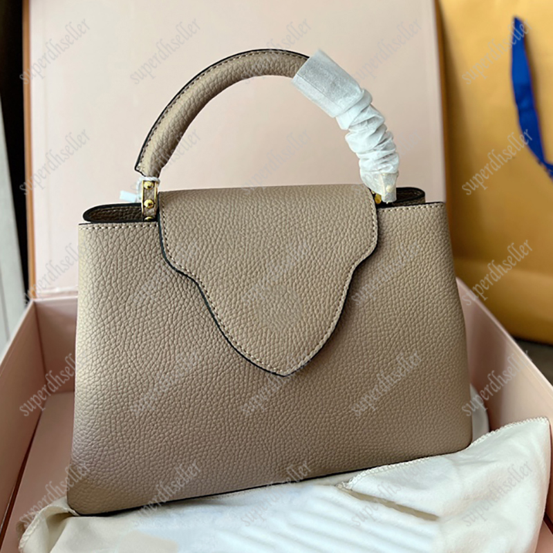 

High Quality Totes Bag Luxury Desigenr Shoulder Bags Fashion Handbags Women Cross Body Leather Pochette Classic Handbag Lady Purses Large Capacity Wallet, Khaki