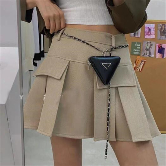 

New Fashion Waist Bag Chain Fanny Pack Cute Mini Coin Purse Shoulder Crossbody Bags Leather Handbags, As shown