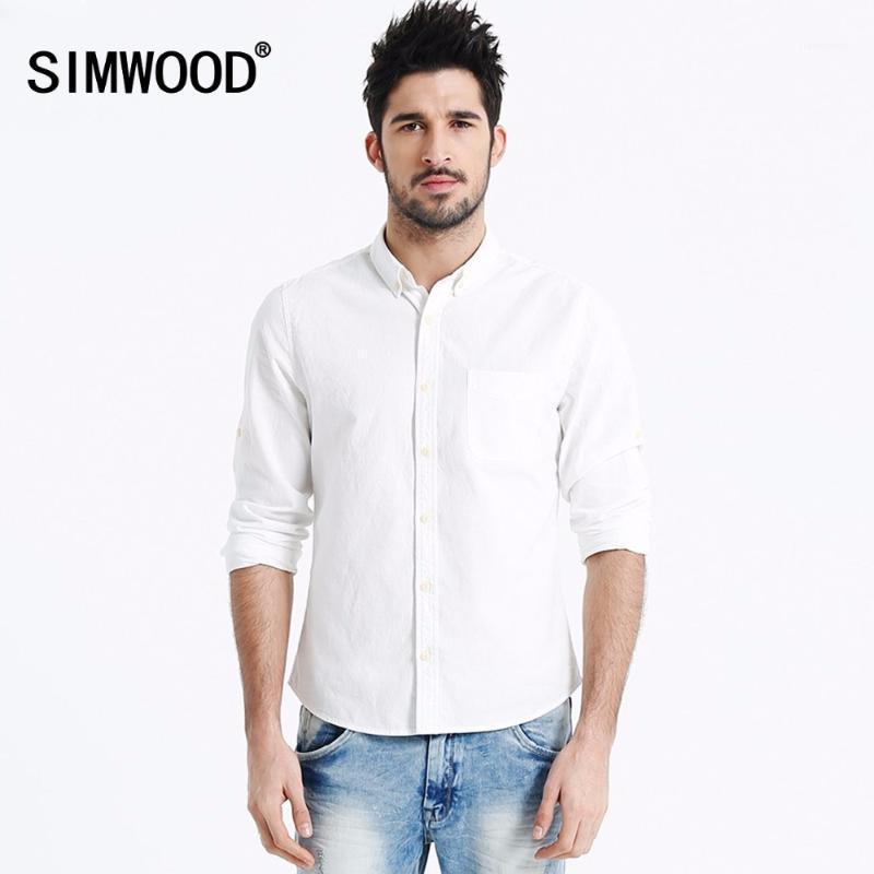 

Wholesale- Men Shirts Brand 2022 Spring Long Sleeve Square Collar Cotton Solid Casual Slim Pocket Shirt Camisa Masculina CS1261, Pink 2nd