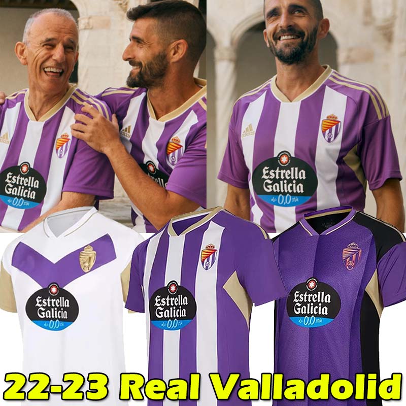 

22/23 Real Valladolid soccer jerseys Weissman FEDE S. Oscar Plano L. Olaza R.Alcaraz jersey camisetas de futbol 2021 2022 men kids kit football shirts tops, 21 22 away