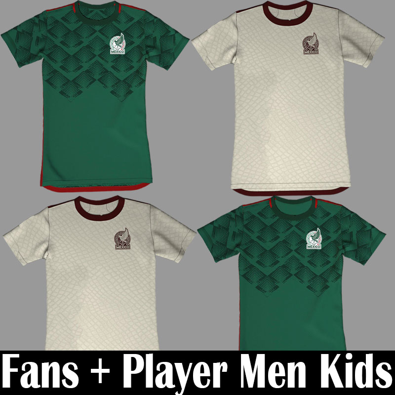 

2022 Mexico soccer jerseys LOZANO CHICHARITO Player Version football shirts Fans DOS SANTOS kits mexico 22 23 jersey Men Kids equipment JIMENEZ camiseta de futbol, Away patches