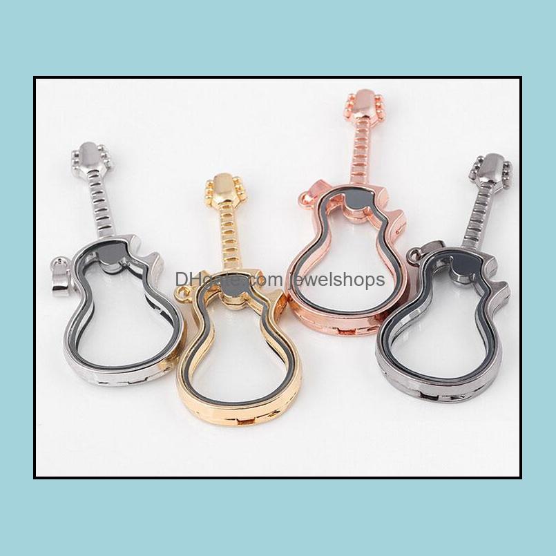 

Floating Locket Charms Pendant For Necklaces/Bracelets Little Charm Guitar Accessories Stainless Steel Diy Jewelry Drop Delivery 2021 Findin