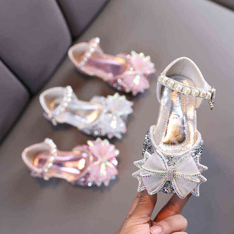 

Spring Autumn New Korean Girls Children Princess Casual Shoes Lace Bow Dance Shoes Baby Girls Party Shoes Summer Sandals G220418