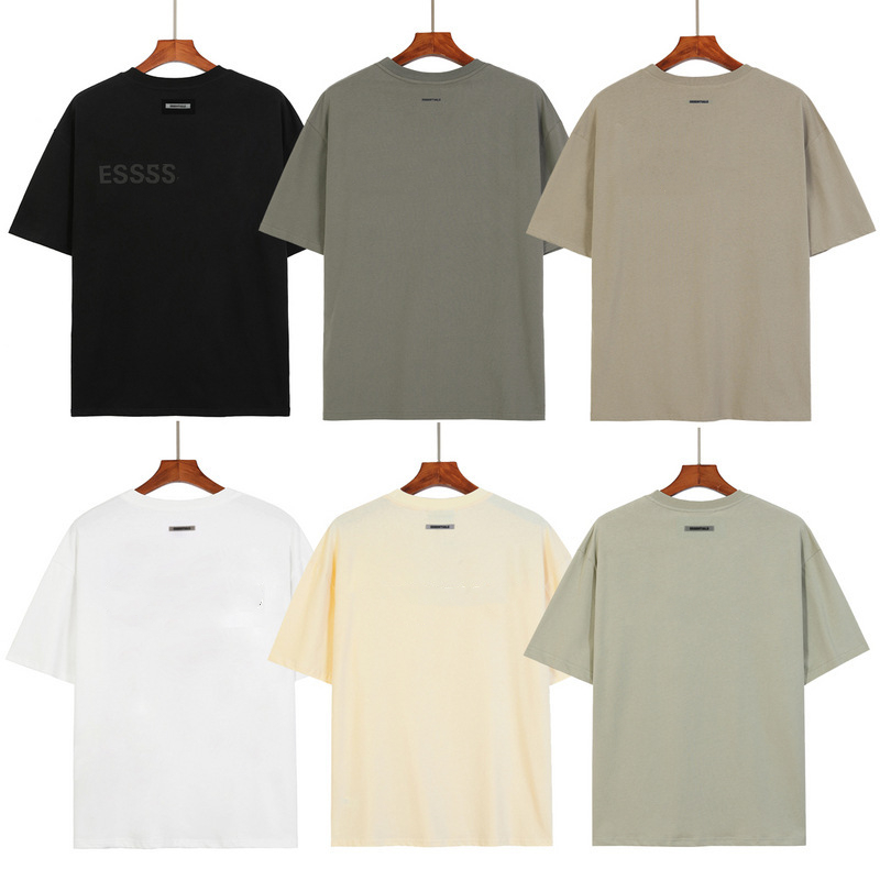 

22ss Ins Spring Summer T Shirt mens womens Hip Hop Front essentials 3D Silicon Tee Skateboard Luminous Shirts Men Women Couple Casual Sports Short Sleeve, Fast delivery