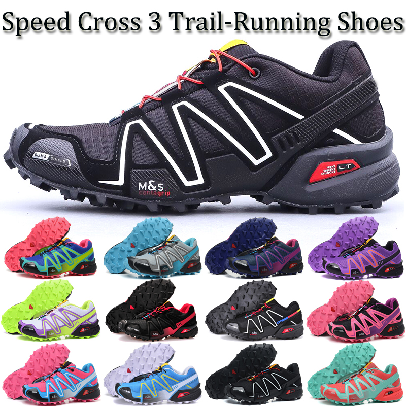 High Quality speed Cross 3 CS Outdoor Mens Running Hiking Shoes SpeedCross runner Jogging III Black Green Red Blue Men Trainers Sports Sneakers