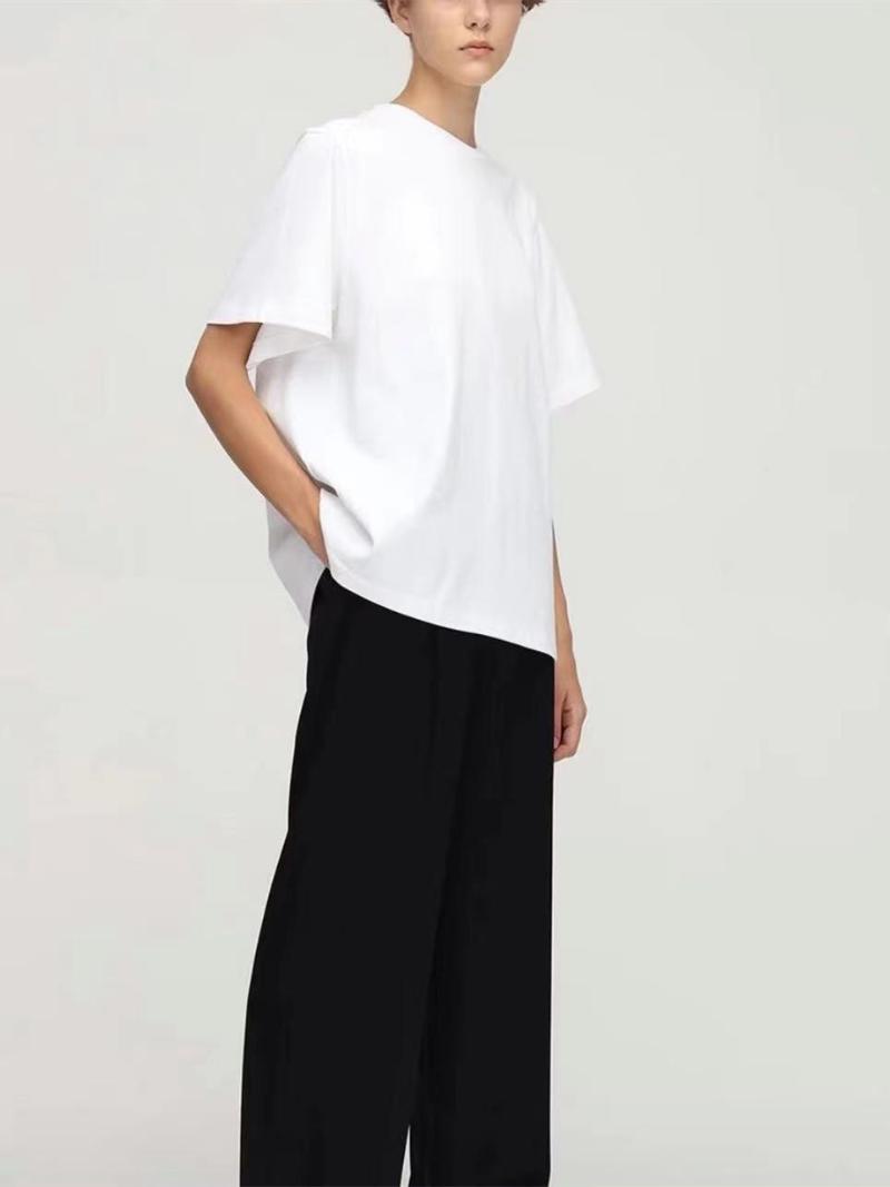 

Women' T-Shirt Women' O-Neck Casual All-Match 2022 Loose Simple Female Short-Sleeved Soft Tshirt Top White BlackWomen