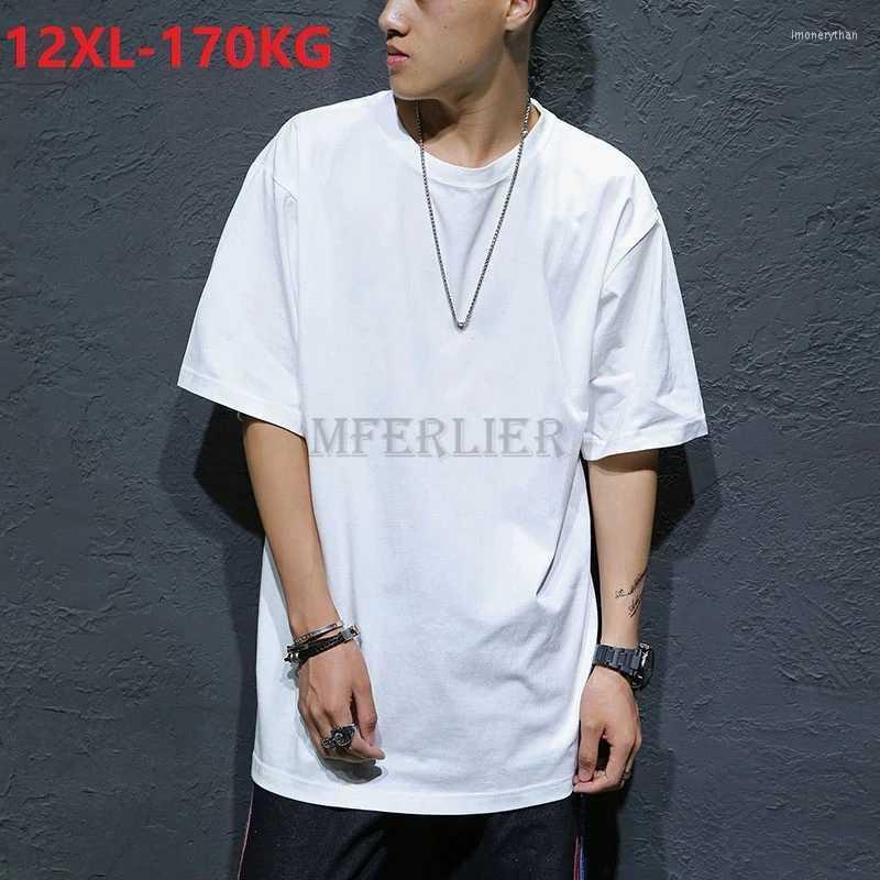 

Men's T-Shirts Size 12XL 170kg Summer Men Short Sleeve T-shirt Hip Hop Plus Big Tees Street Dance Fashion Oversize Cotton MferlierMen's Imon, Picture color