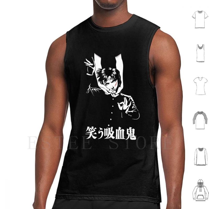

Men' Tank Tops The Laughing Vampire Vest Sleeveless Warau Kyuketsuki Manga Anime Horror Midori, White;black