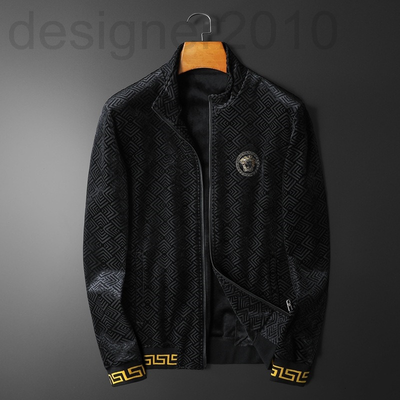 

Men's Hoodies & Sweatshirts designer 2021 winter new Korean men's fashion leisure thickened double-sided cashmere stand collar cardigan coat, 2# packing bag