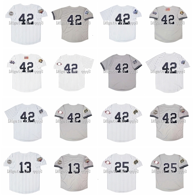 

Uf 1999 World Series Vintage Mariano Rivera Baseball Jerseys Alex Rodriguez Jason Giambi 2001 2000 2003 2009 White Grey Size -4XL, As pic