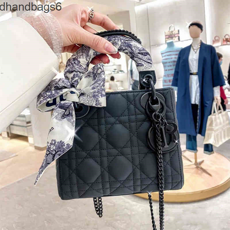 

Handbags Bags Shoulder bag Christain dc Chain Tote Crossbody Handbags designer Women's Autumn Winter Lady 2022 Diana Versatile Portable Messenger, Black large black hardware original