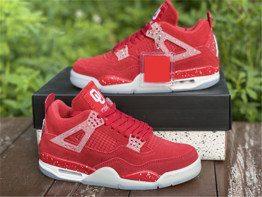 

Shoes Hottest Authentic Oklahoma Sooners Pe University Ice Blue Bottom Real Suede Ou Varsity Rouge Black White Outdoor Sports, All with original box and accessories