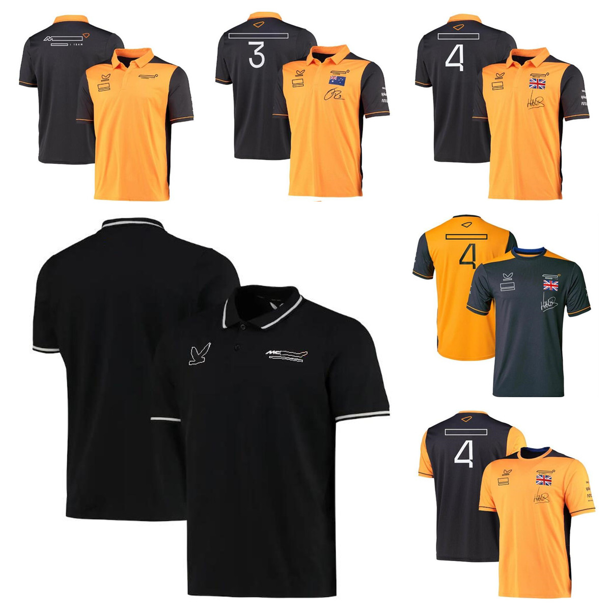 

2022 new F1 racing POLO shirt outdoor lapel T-shirt with the same custom
