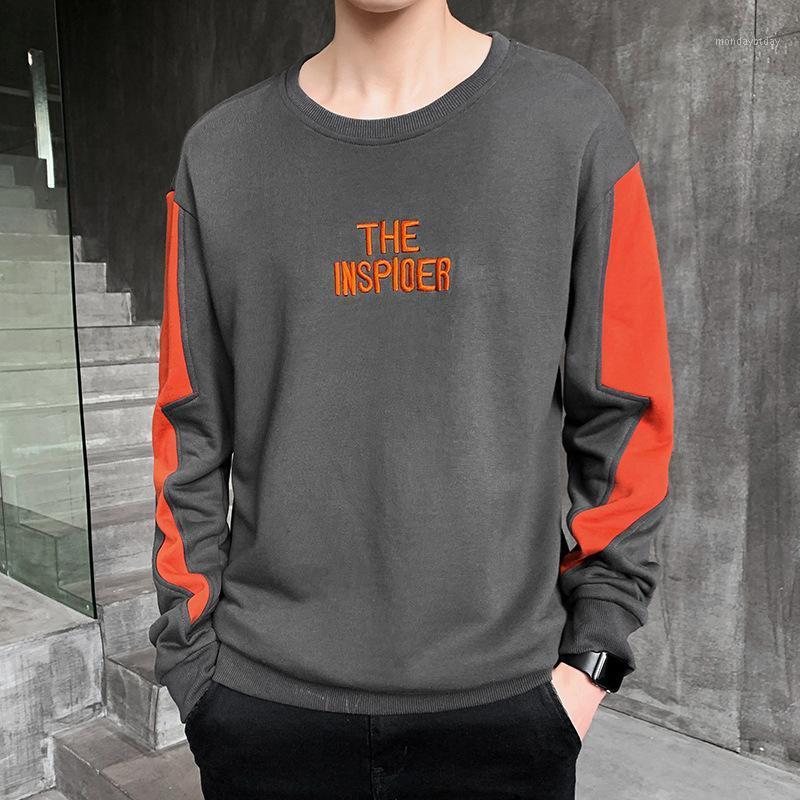 

Men's Hoodies & Sweatshirts Casual Fashion Sweater Loose Korean Version Spring 2022 Round Neck Long Sleeve Top Trend Wear Outside, Black