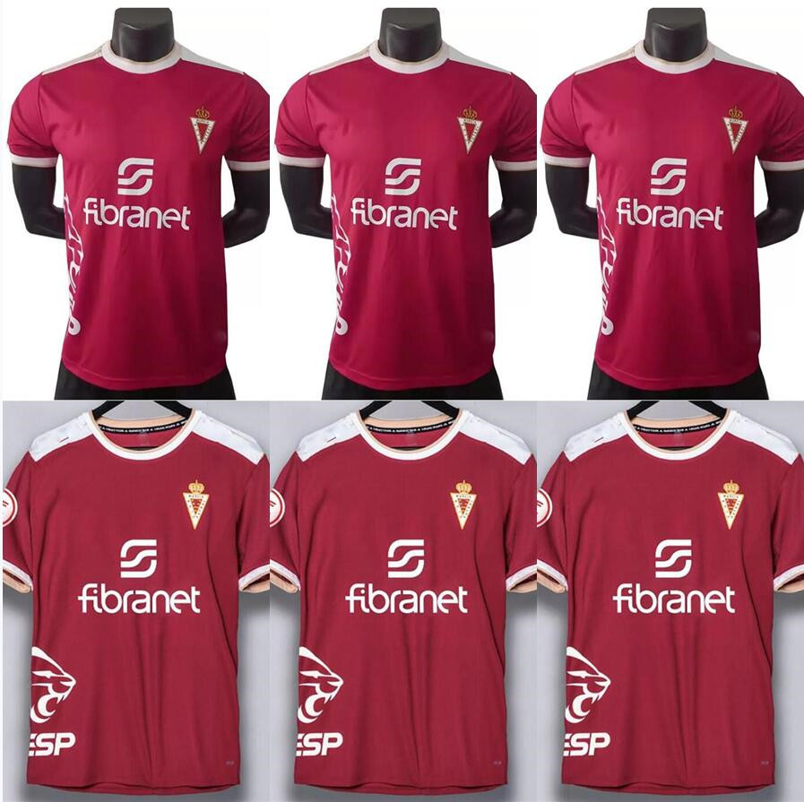 

22 23 Real Murcia ARMANDO J.SAURA Mens Soccer Jerseys home red ALBERTO DANI GARCIA Football Shirts Short Sleeve Uniforms