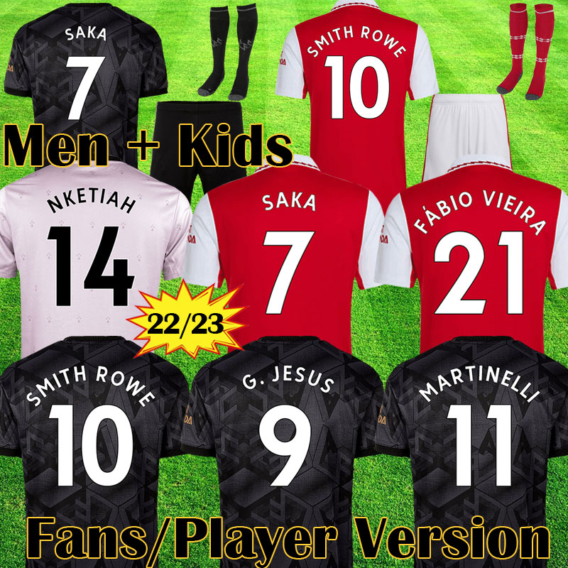 

Fans Player version SMITH ROWE soccer jerseys SAKA 2023 Transport  23 ODEGAARD THOMAS MARTINELLI FABIO VIEIRA ARSen football shirt G. JESUS Men kit Kids Equipment, Third