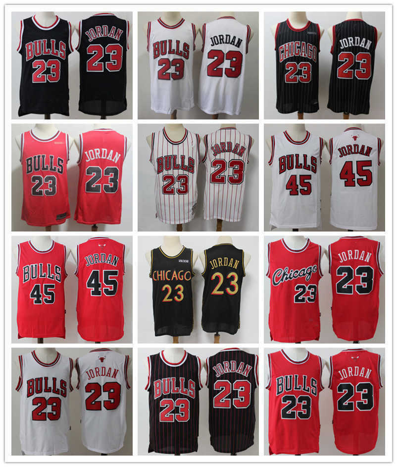 

men Basketball Jerseys 45 23 michael mj Throwback Basketball Shorts red black white beige Blue Chicago''Bulls''Jersey, Color