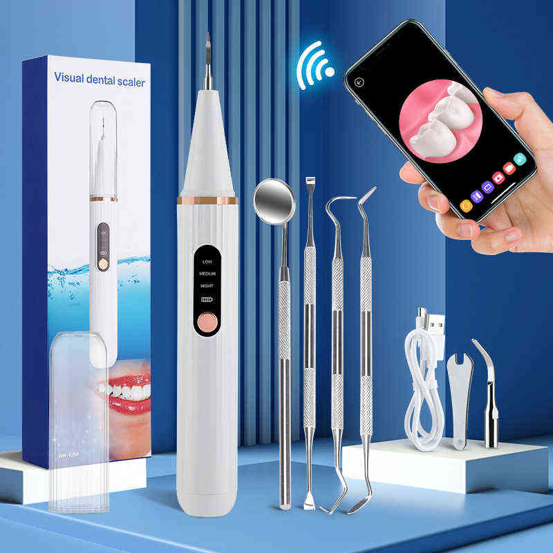 

NXY Toothbrush Visible Dental Scaler Ultrasonic Tooth Calculus Plaque Tartar Remover Tooth Stain Cleaner Whitening Dentistry Tool Oral Health 0409