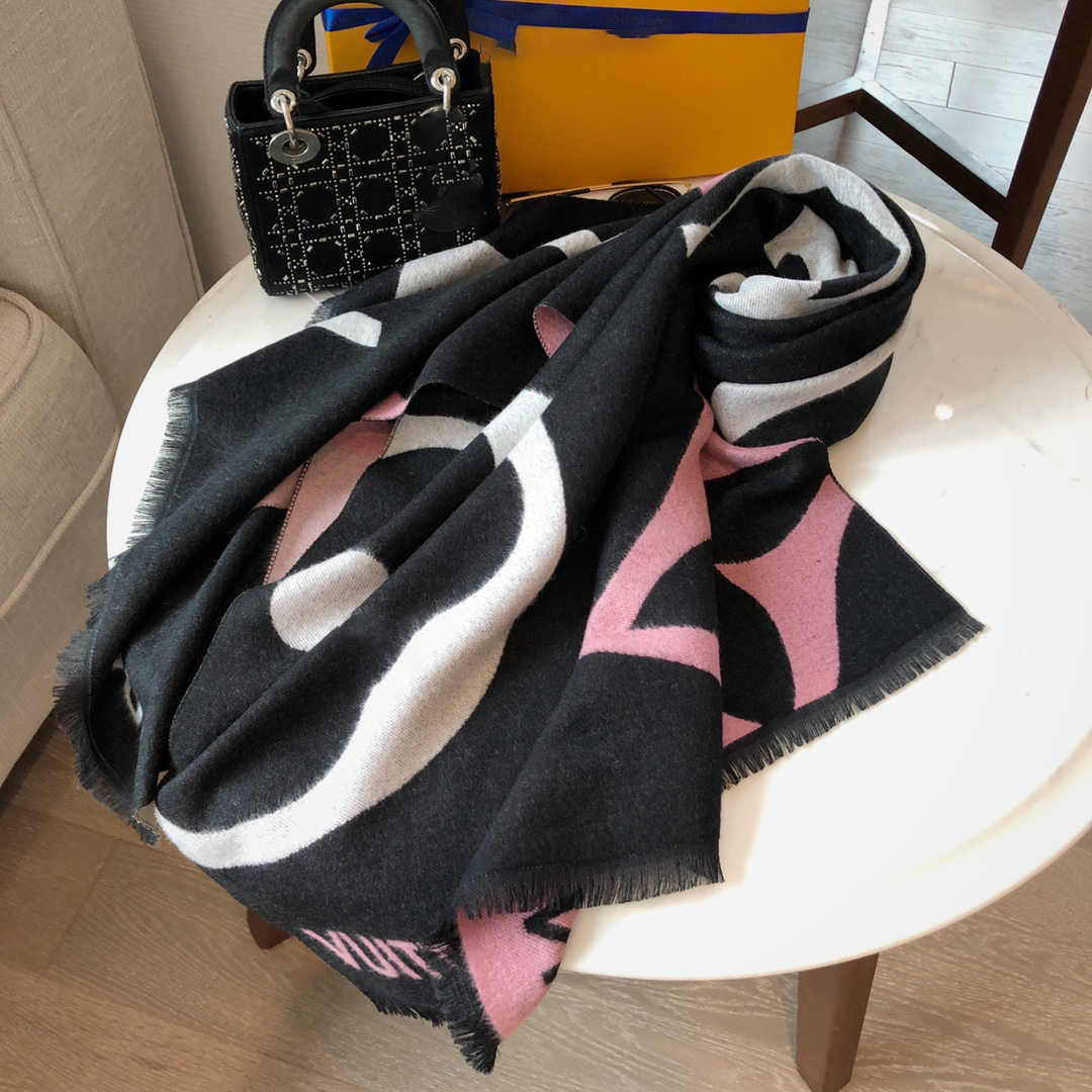 

Scarf For women Letter Pattern cashmere wool brand luxury Designer Thick Scarfs Warm Scarves Size 180X70CM no box