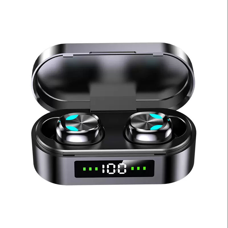 

TWS Wireless earphones with noise cancelling cuffie Earbuds Headphone Chip Transparency Metal Wirless Charging Headphones auriculares ecouteur earbud Earphone, White