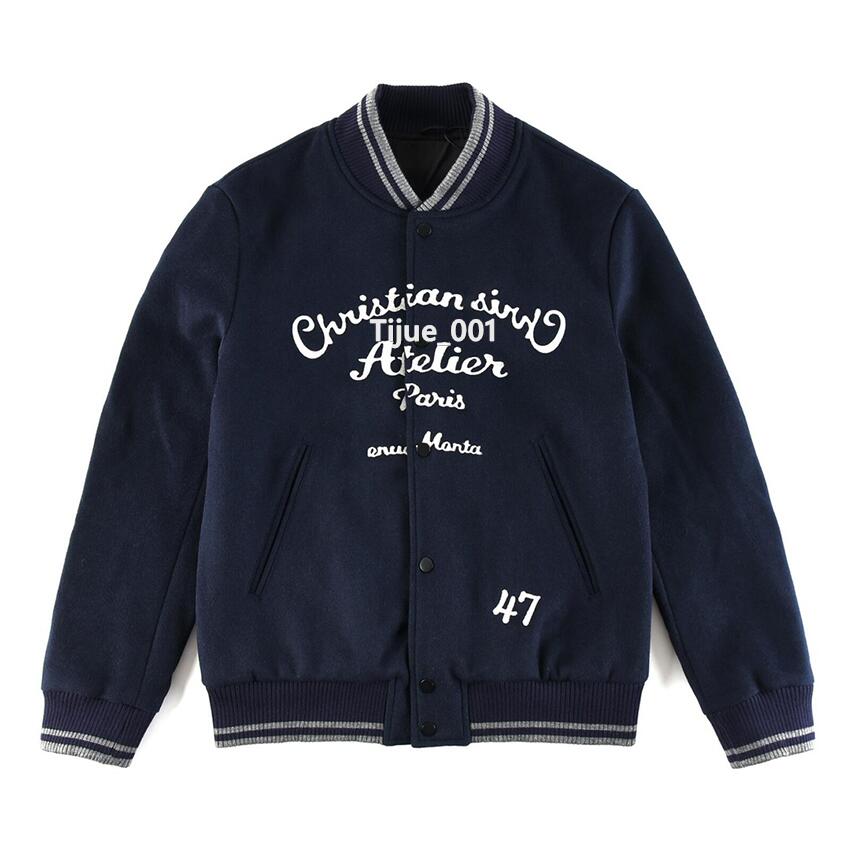 

22SS France New Early Spring Autumn Baseball Jackets Classic Letter Embroidery Jacket High End Limited Casual Coats Man Women Fashion Street Outwear TJAMJK020, Blue