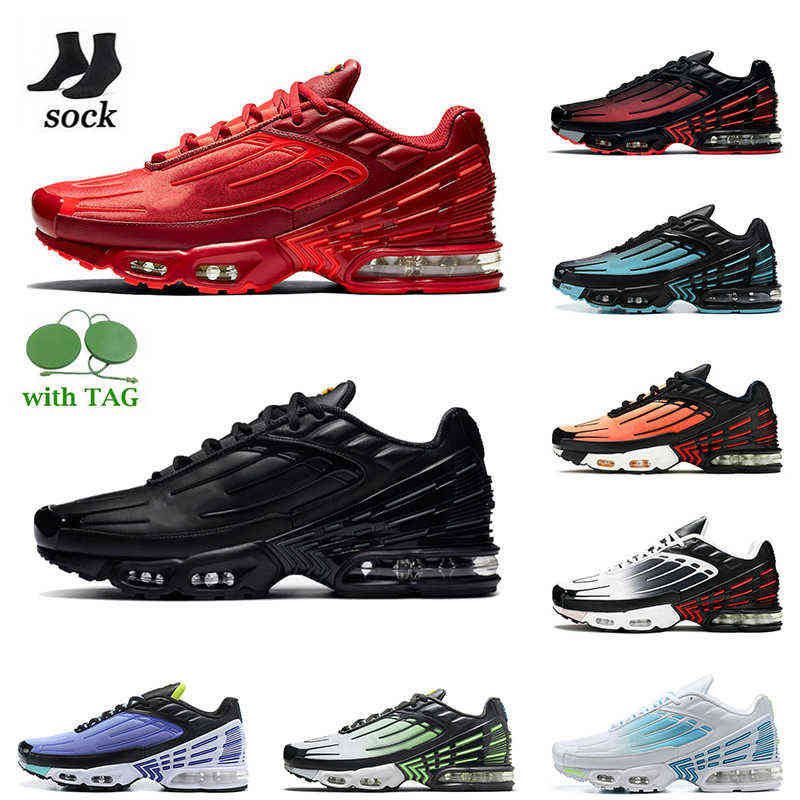 

Authentic OG Leather Black White Tn Plus 3 Cushion Outdoor Shoes Eur 46 Mens Women Outdoor Crimson Red Laser Blue Crater Tuned TN3 Fashion, B41 leather triple black 39-45