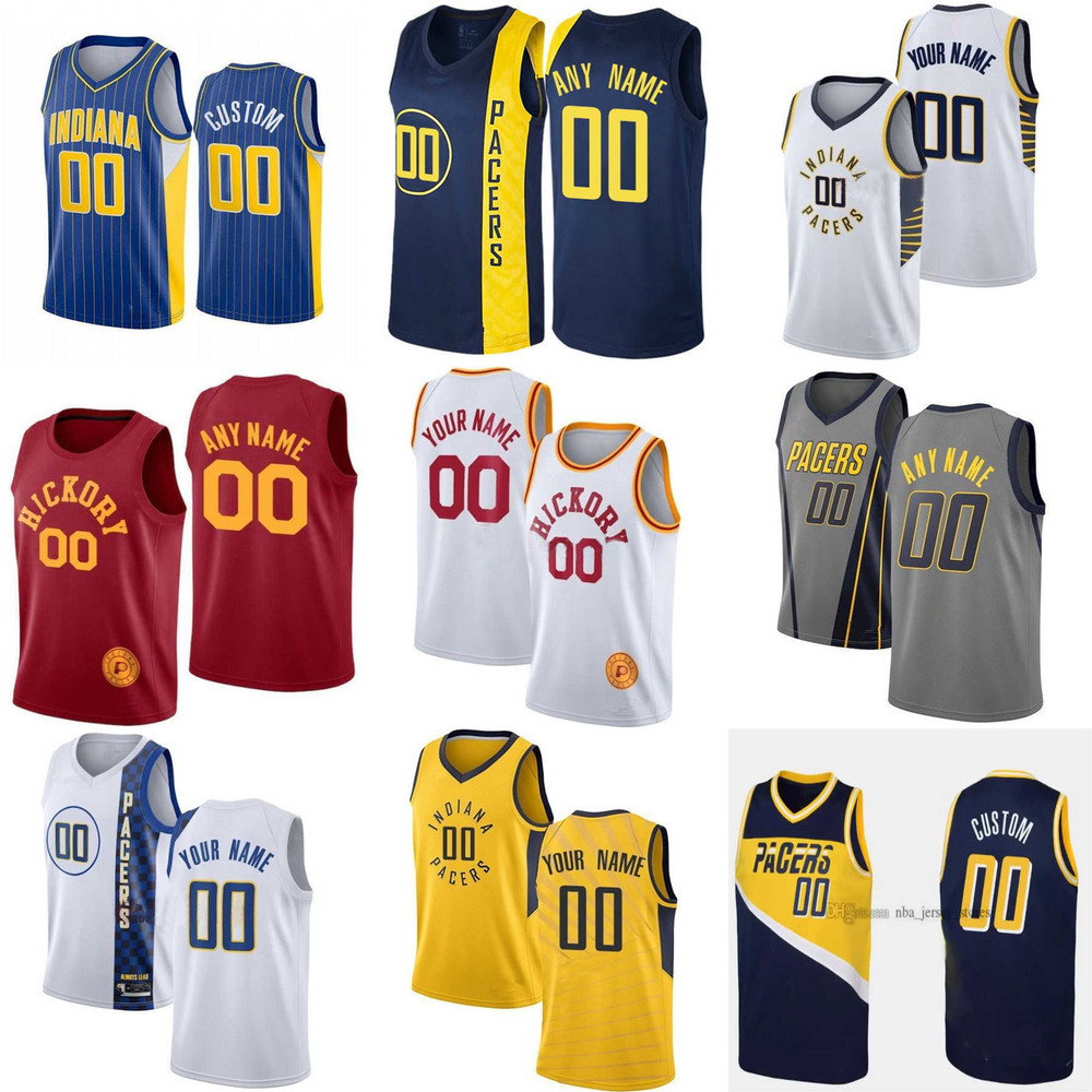 

Basketball Jersey 75th Men Women Youth Indiana''Pacers''28 Keifer Sykes 1 T.J. Warren 11 Domantas Sabonis 7 Malcolm Brogdon Custom, Color